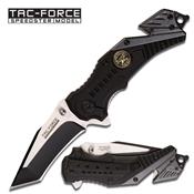 Couteau Tactical Pliant Tac-Force Military Sniper Tanto Rescue Survival Linerlock Spring Assisted Knife TF640SN - Livraison Gratuite