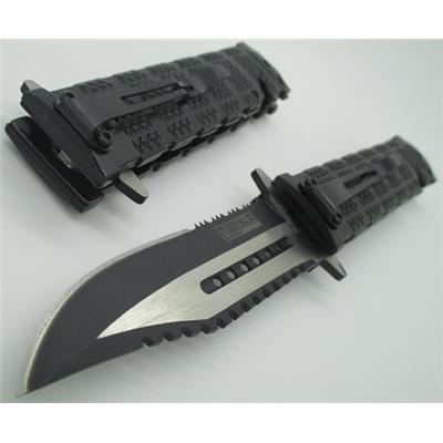 Couteau Tactical Rescue Ouverture Assistée Extraction Evasion Tac Force TF710BK - Free Shipping