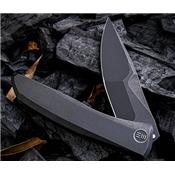 WE923D Couteau We Knife Co Ltd Scoppio Acier CPM 20CV Manche Titanium - Livraison Gratuite