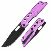 ATZ1878PBVT ArtisanCutlery Beest  Purple – Couteau Pliant Lame Acier AR-RPM9 Drop Point Black Manche Aluminium Violet – Livraison Gratuite