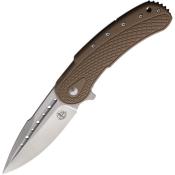 BG011 Couteau Begg Knives Bodega Tan Lame Drop point Acier D2 IKBS - Livraison Gratuite