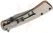 BR0560 Couteau Browning Branded Rock Flipper | Lame Clip Point Acier 7Cr17MoV | Manche G10 Orange | Framelock | Clip - Livraison Gratuite