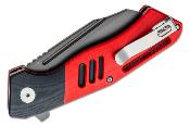 BTKG46D Couteau Bestech Rockface Red/Black Wharncliffe Lame Acier D2 IKBS - Livraison Gratuite