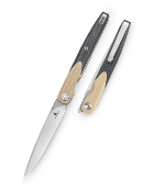 BTKMK14B Couteau Bestechman Lanza Khaki & Black Drop Point Acier 14C28N Manche G10 Sécurité Linerlock - Livraison Gratuite
