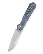BTKMK20C — Couteau Pliant Bestechman Curvee Liner Lock Lame Acier AEB-L Two-Tone Manche Plaquettes G10 Bleu Front Flipper Thumb Stud Livraison Gratuite