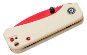 CIVC19068S7 Couteau CIVIVI Baby Banter Red/Ivory Lame Nitro-V IKBS - Livraison Gratuite