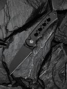 CIVC240671  Couteau CIVIVI Pragma Prime Wharncliffe Lame Acier Sandvik 14C28N Manche Aluminium Black Button Lock - Livraison Gratuite