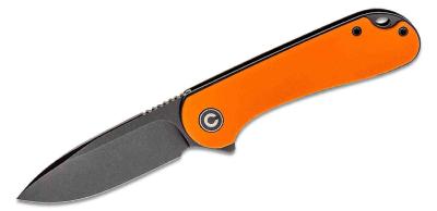 CIVC907Y Couteau Civivi Elementum Orange Lame D2 Black Roulement IKBS - Livraison Gratuite