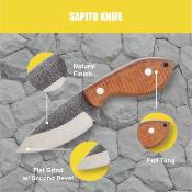 CTK82923SK Couteau Condor Sapito | Lame Acier 14C28N | Manche Micarta & Housse Kydex Salavador - Livraison Gratuite