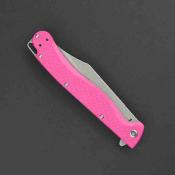 DGRTPFPKSW Couteau Daggerr Toothpick Pink Lame Clip Point Acier 8Cr14MoV Manche FRN Sécurité Liner Lock - Livraison Gratuite