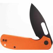 EUT015 Couteau Eutektik EFD | Lame Acier 14C28N Black Manche G10 Orange Liner Lock - Livraison Gratuite