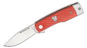 FKCHT404 Couteau Finch HATFIELD Red Micarta Lame Acier 154CM IKBS - Livraison Gratuite