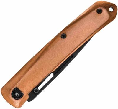 G1068144 Couteau Gerber Affinity | Lame Drop Point Acier D2 Black | Manche Cuivre  Frame Lock - Livraison Gratuite
