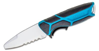 G3591 Couteau de Plongée Gerber CrossRiver Salt Rx Lame Acier 9Cr18MoV Etui Plastique - Livraison Gratuite