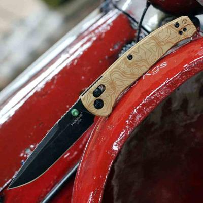 HO24459 Couteau Hogue Mysto Wood Lame Acier CPM-Magnacut Manche Richlite Maple Valley ABLE Lock USA - Livraison Gratuite
