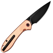J1912GCO — Couteau CJRB Feldspar Vintage Copper Lame Acier S90V Drop Point Black PVD Noire Manche Cuivre Top Liner Lock - Livraison Gratuite