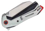 J1919WH Couteau CJRB Tigris White/Black Lame Acier AR-RPM9 IKBS - Livraison Gratuite