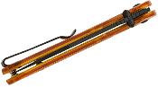 J1945AMB Couteau CJRB Pyrite Light Amber FRN - Lame Wharncliffe Acier AR-RPM9 Black PVD Button Lock Pivot Céramique - Livraison Gratuite