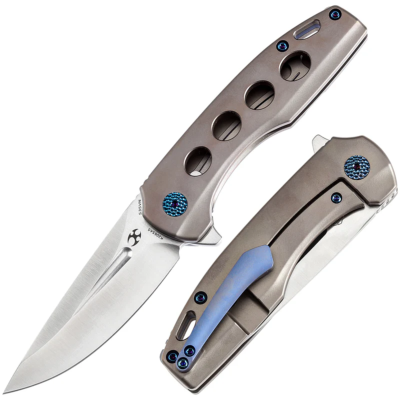 K2065A5 Kansept Cassowary – Couteau Pliant Lame CPM-S35VN Satin – Manche Titane Bronze Anodisé – Frame Lock - Livraison Gratuite