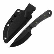 KG006A1 Kansept Flank – Couteau Fixe Lame Acier D2 Black Manche Shred Carbon Fiber Etui Kydex – Livraison Gratuite