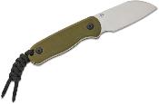 KI1093A1 Couteau Kizer Drop Bear Lame Sheepsfoot Acier AEB-L Manche G10 Olive Etui Kydex - Livraison Gratuite