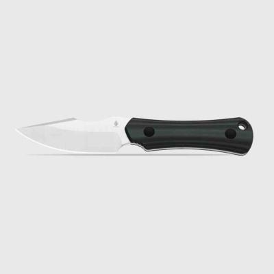 KI1122A3 Couteau Kizer Bone | Lame Acier AEB-L Satin | Manche G10 Noir et Vert | Housse Kydex - Livraison Gratuite