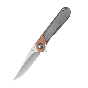 KIV3614C3 Couteau Kizer Comet Micarta Black Lame Acier 154CM IKBS - Livraison Gratuite