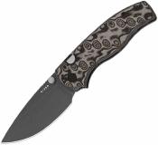 KIV3801A2 Couteau Kizer Glaux | Lame Acier 14C28N Gray PVD | Manche Micarta Black Vortex | Livraison Gratuite