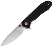 KKNJ131BKL Couteau Pliant Klaken Slate Lame Acier 14C28N Manche Micarta Noir Linerlock Flipper - Livraison Gratuite