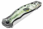 KS1845BASS Kershaw Shoreline Poisson – Couteau pliant Linerlock A/O Lame Acier 8Cr13MoV Manche Alu Vert - Livraison Gratuite
