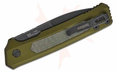 KS7205 Kershaw Launch 22 Auto  | Couteau Pliant Automatique USA | Lame Spear Point CPM MagnaCut | Manche Aluminium OD Green & Micarta - Livraison Gratuite