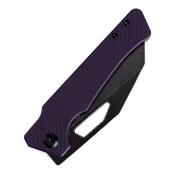 KT1033A3 Couteau KANSEPT Egress Purple G10 Lame Acier 14C28N Tanto Reverse - Livraison Gratuite