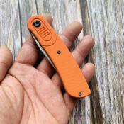 KT2025A3 Kansept Reverie – Couteau Pliant Lame Acier 154CM Manche Orange G10 Liner Lock – Livraison Gratuite