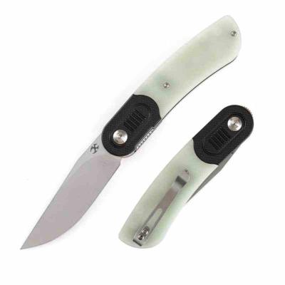 KT2025B4 Kansept Reverie Jade – Couteau Pliant Lame Acier 154CM Manche Black/Jade G10, Liner Lock – Livraison Gratuite