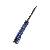KUB336D Couteau Kubey Creon Blk/Blue Lame Acier AUS-10 Button LOck IKBS - Livraison Gratuite