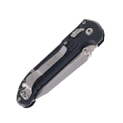MCT1136RL10FR — Couteau Microtech L.U.D.T. T/E Ram-Lok Acier M390MK Stonewash Tanto Manche Aluminium Noir Motif Frag USA - Livraison Gratuite