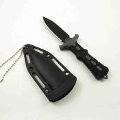 MT2014GY Lot de 3 Couteau de Cou MTech Dague Lame Acier 440 Etui - Livraison Gratuite