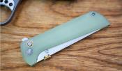 NMB2407J North Mountain CHOP2 Jade – Couteau Tactique Button Lock Manche Jade G10 Lame Tanto San Mai SLD-Magic - Livraison Gratuite