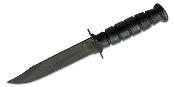 ON8180 Couteau Ontario 498 Marine Combat Lame Clip Point Acier Carbone 1095 Manche Cuir USA - Livraison Gratuite