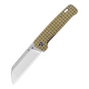 QS130AFRG Couteau QSP Knife Penguin Titane Bronze Frag Lame Acier 154CM IKBS - Livraison Gratuite