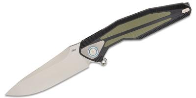 RKTULAYBODG Couteau Rike Knife Tulay Black/Green Lame Acier 154CM IKBS - Livraison Gratuite