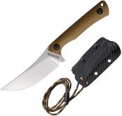 RR2709 Rough Ryder Skinner Brown G10 – Lame Upswept Acier 440 Manche G10 Brun Étui Kydex - Livraison Gratuite