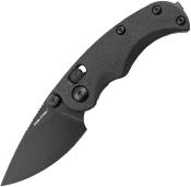 RS7181BB — Couteau Real Steel ESCA Lame Acier 12C27 Drop Point Noire Manche Polypropylène Noir Crossbar Lock - Livraison Gratuite