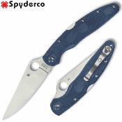 SC07PCBL4 Spyderco Police 4 Lightweight | Lame Acier CPM SPY27 | Manche FRN Bleu | Lockback | Clip Japan - Livraison Gratuite