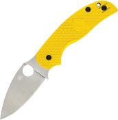 SC123PYL Couteau Spyderco Sage 5 Lightweight Yellow Lame Acier CPM MagnaCut - Livraison Gratuite