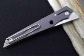 SC273TIP Couteau pliant Spyderco Cobol Slipit | Lame Tanto Acier M390 | Manche titane Made Italy - Livraison Gratuite