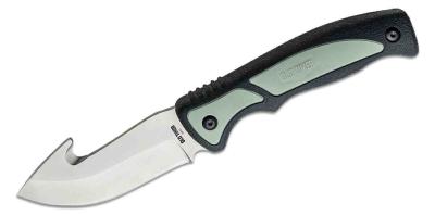 SCH1137138 Couteau à Dépecer Schrade Old Timer Trail Boss Gut Hook Lame Acier 8Cr13MoV Etui - Livraison Gratuite