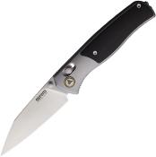SRM259LAK SRM Medal 259L-AK – 14C28N Drop Point Blade Gray Aluminum Manche Ebony - Livraison Gratuite