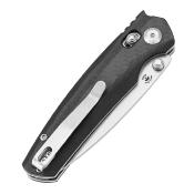 T2109V1 Couteau Tenable Raven Pliant Drop Point Acier 14C28N Manche Carbone Sécurité Cross Bar Lock - Livraison Gratuite 