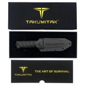 TKF201BK Poignard Takumitak Fulcrum Black Tanto Lame Acier D2 Etui Kydex - Livraison Gratuite